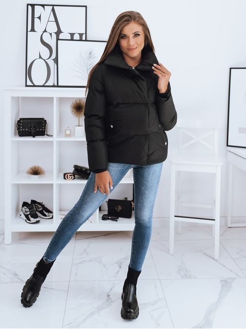 Dámska štýlová čierna bunda Laro