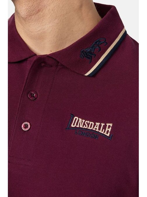 Pánska červená polokošeľa LION Lonsdale