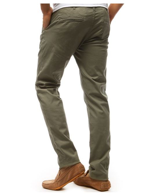 Elegantné khaki chinos nohavice