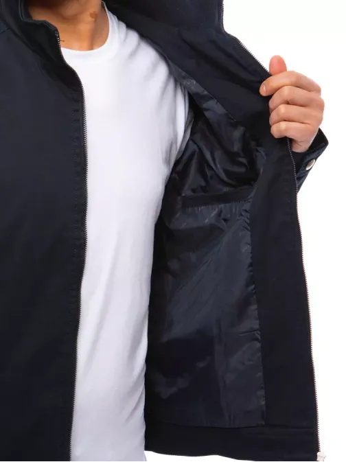 Granátová štýlová bunda s vyvýšeným golierom