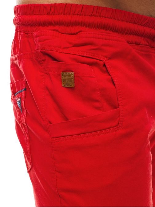 Pohodlné červené nohavice Red Polo 655