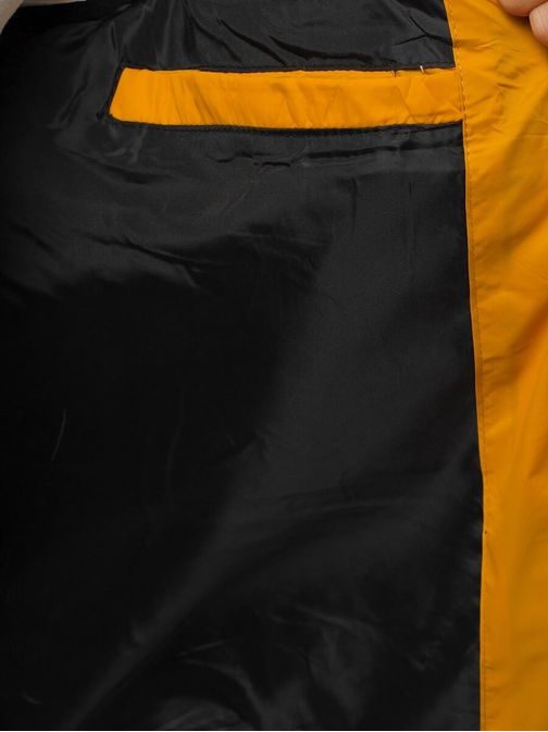 Štýlová žltá vesta s kapucňou N/6503