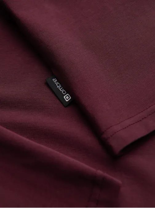 Moderný bordový pánsky rolák  V6 LSCL-0130