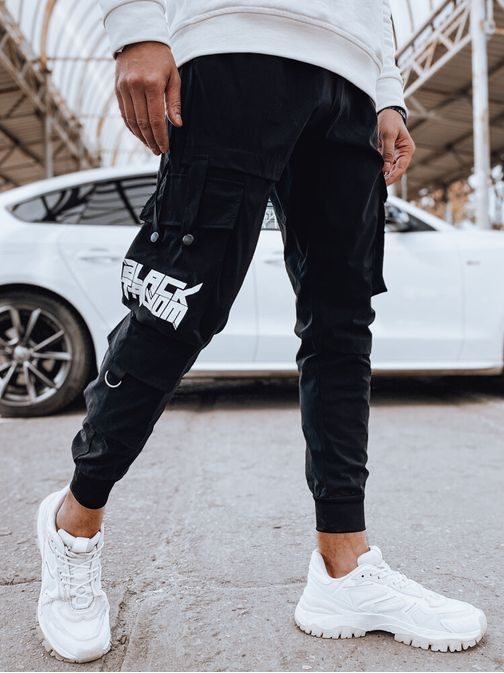Čierne pánske kapsáčové joggery