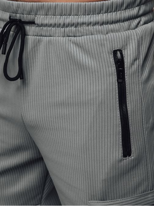 Trendy šedé kapsáčové joggery