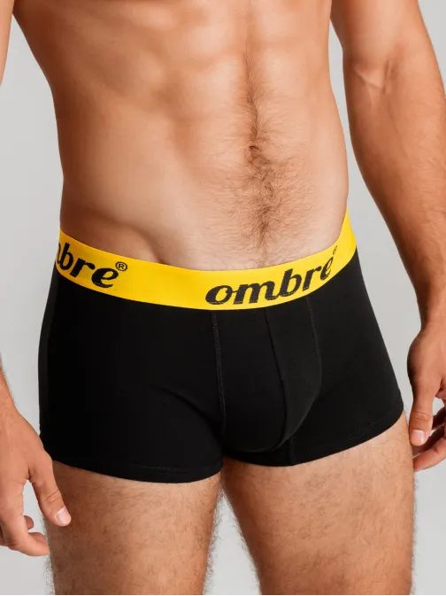 Štýlové čierno-žlté boxerky U283