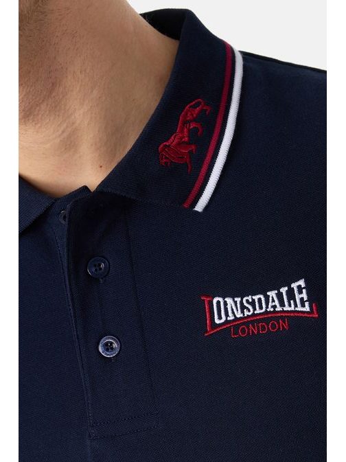 Pánska modrá polokošeľa LION Lonsdale