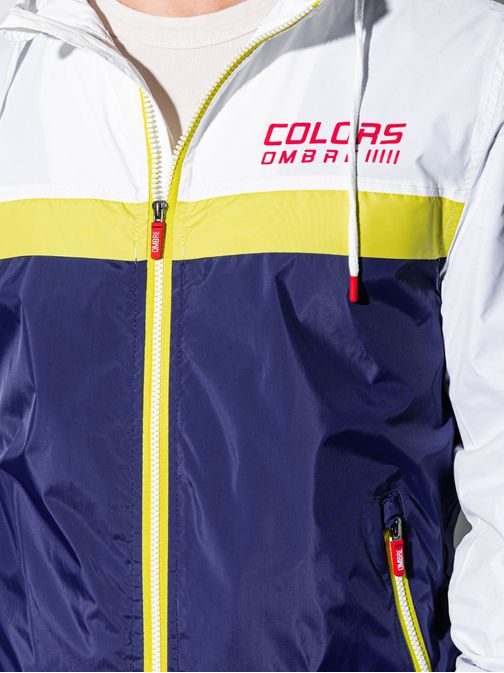 Športová bunda v bielo-granátovej farbe C438