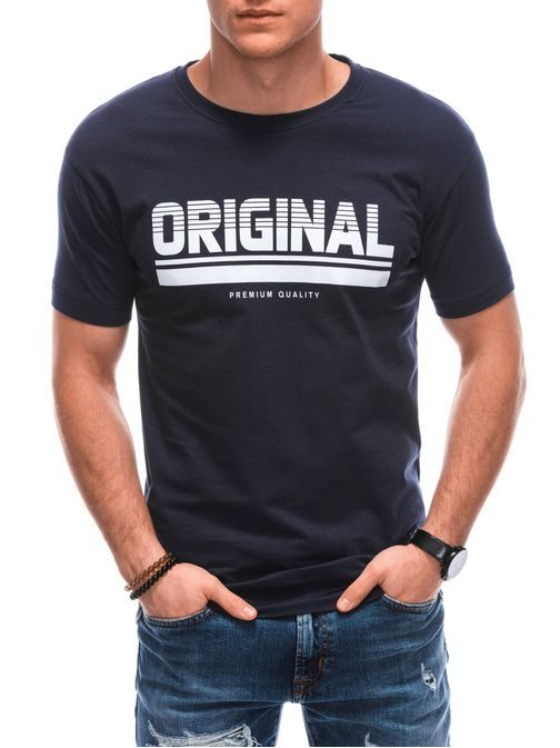 Granátové tričko s nápisom Original S1797