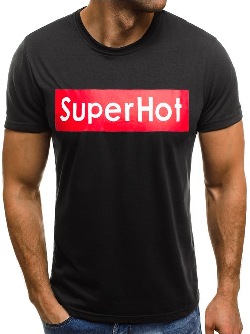 Čierne tričko SUPER HOT OZONEE JS/SS506