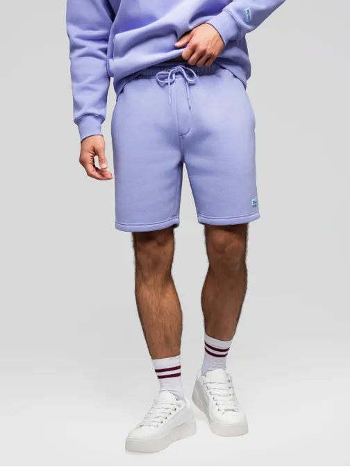 Sada unisex kraťasov s logom  krémové/fialové V1 Z129