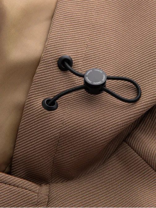 Trendy kávový pánsky kabát V1 COSC-0112