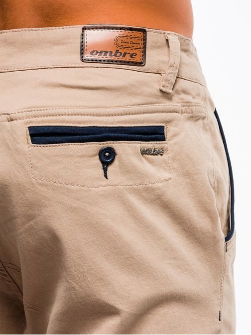 MODERNÉ BÉŽOVÉ CHINOS KRAŤASY W150