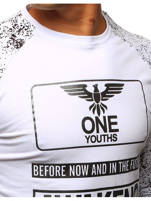 One Youths potlačené biele tričko