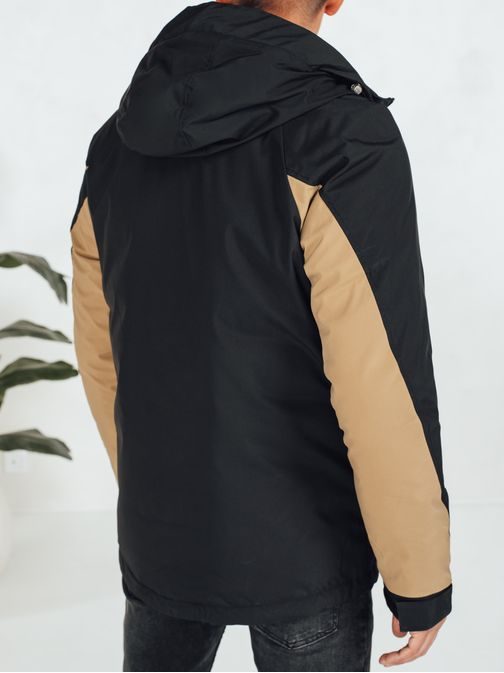 Športová prechodná hnedo-čierna bunda