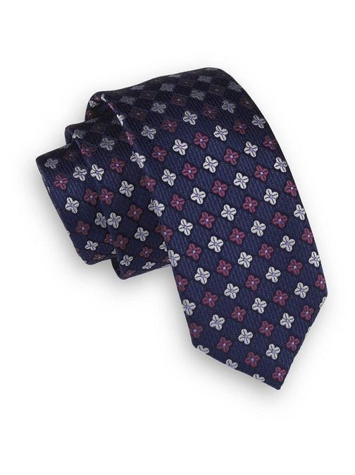 Kvetinová granátová kravata