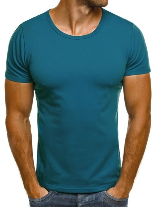 Klasické tričko vo farbe indigo J. STYLE 712006