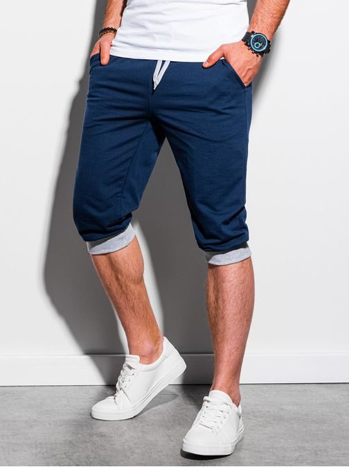 Trendové kraťasy v granátovo-šedom prevedení P29