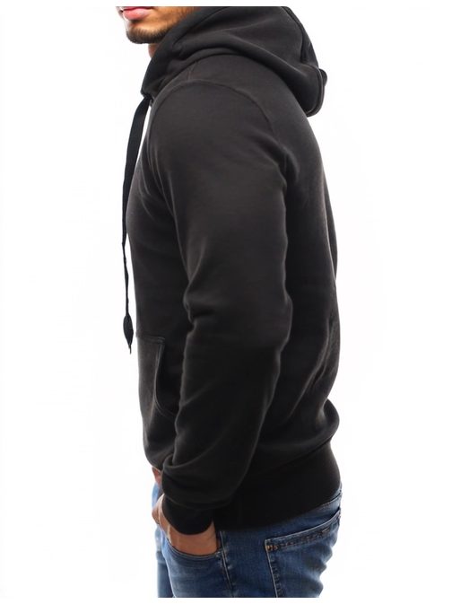 Klasická čierna pánska mikina