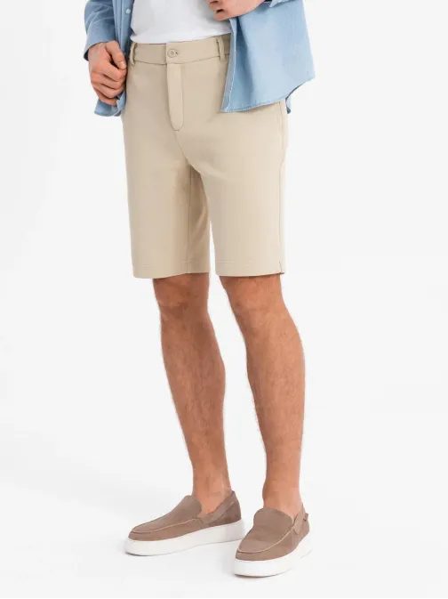 Pieskové jednofarebné šortky V3 SRCS-0169