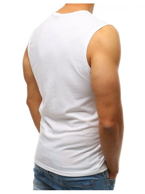 Jednoduché biele tielko