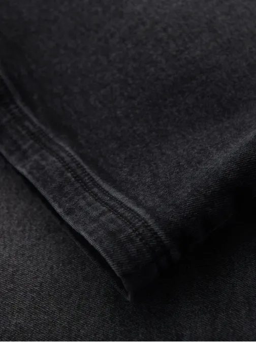 Pánske čierne rifľové kraťasy V4 SRDS-0192