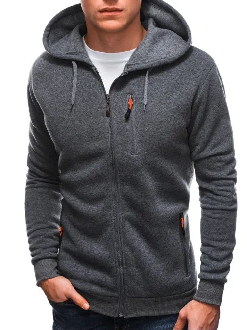 Pánska športová mikina sivá B1539