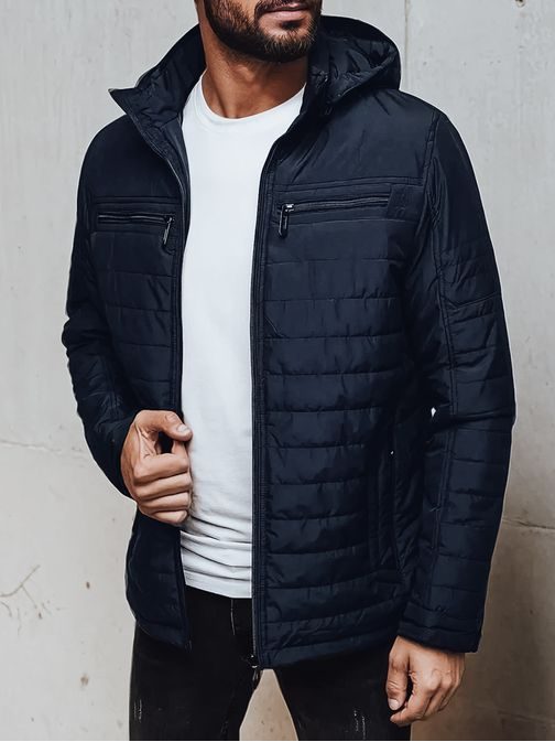 Prechodná módna granátová bunda s kapucňou