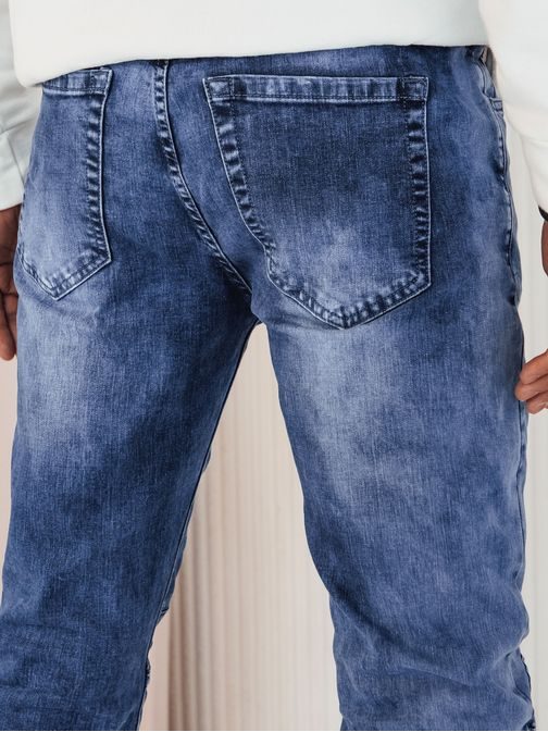 Módne modré pánske jogger rifle