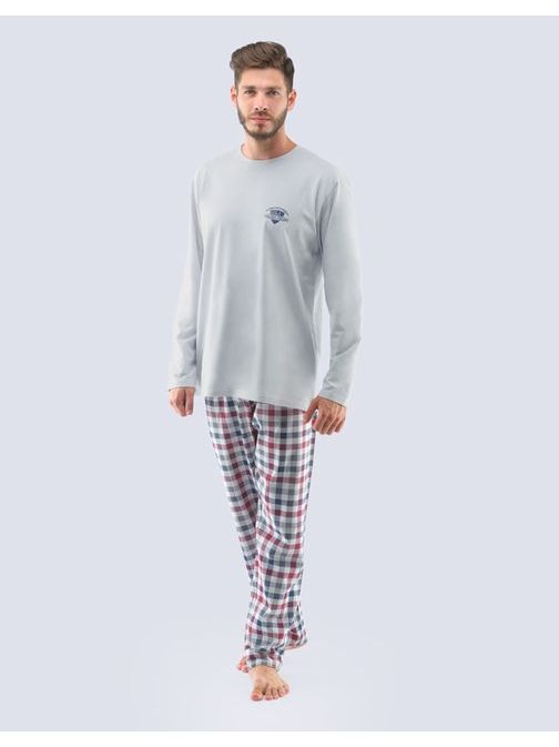 Pohodlné pyžamo v šedej farbe Atila
