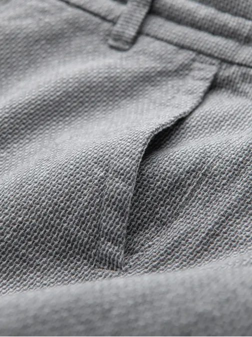 Šedé pletené elegantné kraťasy V1 SRCS-0130