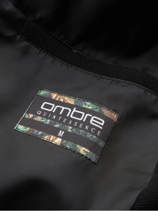 Trendy čierny pánsky kabát V2 COSC-0112