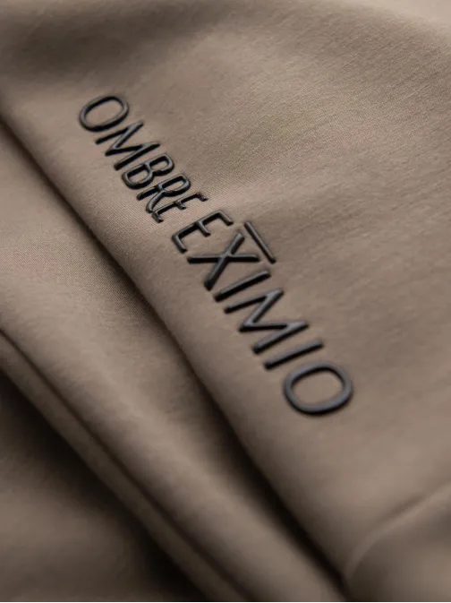 Trendy tepláky pre mužov hnedé V3 OM-PASK-0223