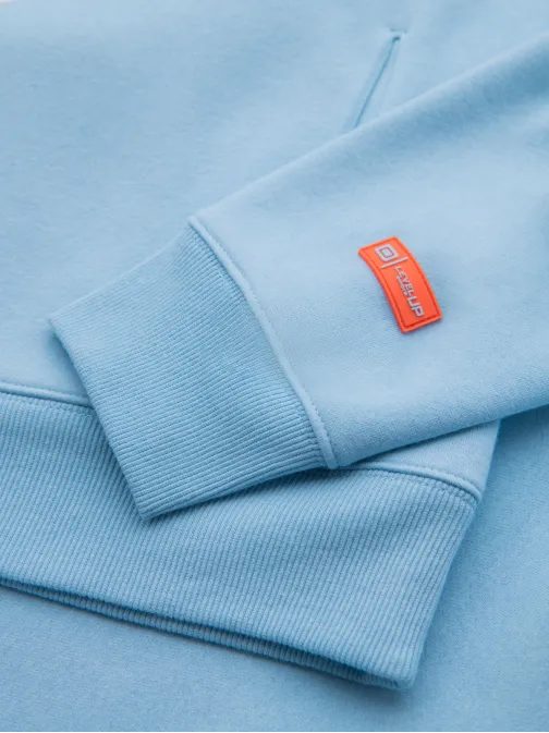 Pastelová modrá unisex mikina V8 SNBC-0105