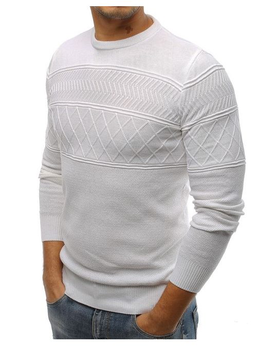 Biely elegantný sveter