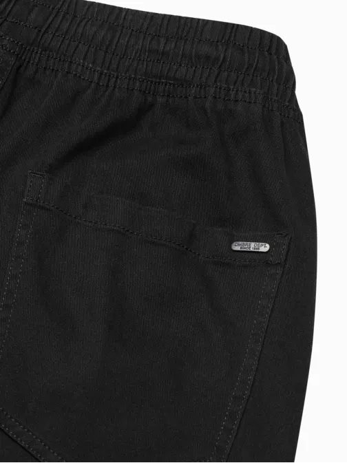 Trendové čierne joggery P886