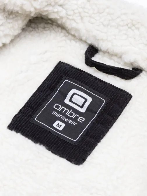 Čierna prechodná rifľová bunda C524