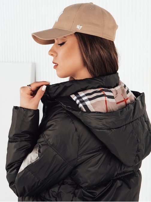 Štýlová dámska bunda v čiernej farbe Himes