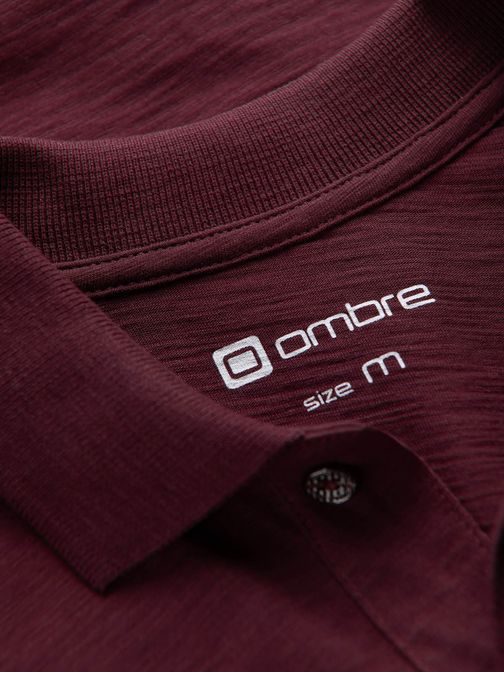 Módna bordová polokošeľa V6 S1744