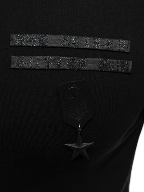 Tričko s hodnosťou v čiernom prevedení BREEZY 371T