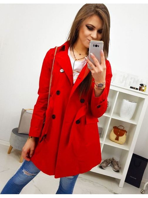 Perfektný červený kabát MIA