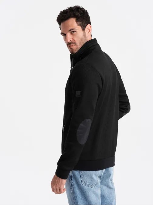 Trendy čierna bomber bunda V1 JANP-0154