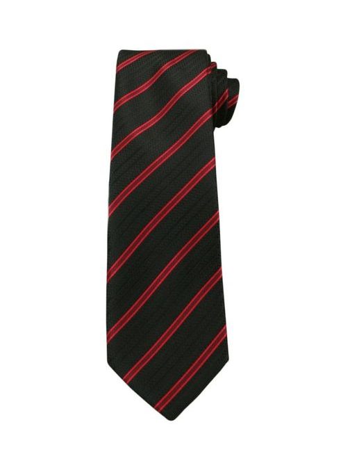 Čierna kravata s pruhmi