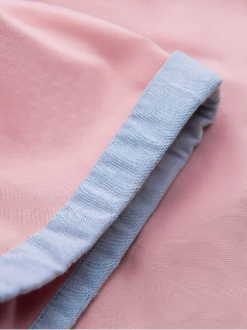 Ružové chinos kraťasy s lemom V8 W421