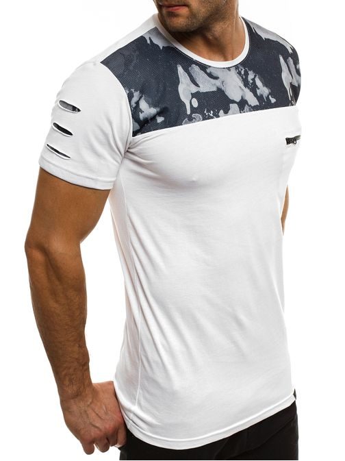 Kombinované biele tričko BREEZY 500BT