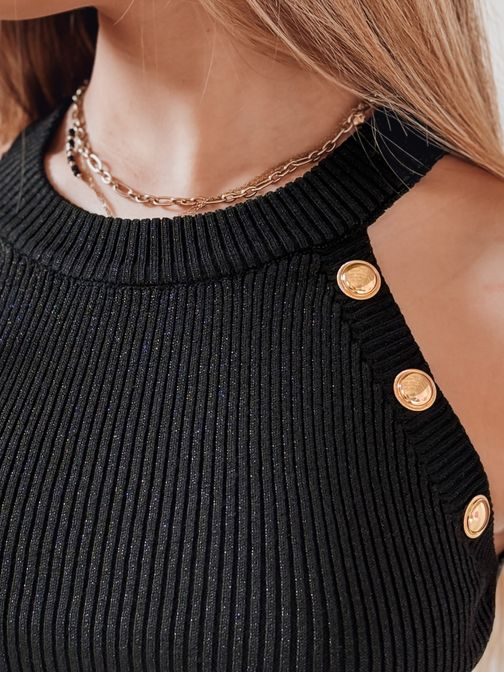 Dámske midi šaty v čiernej farbe GLAMMID