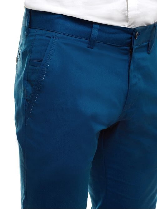 Chinos nohavice  v indigo farbe s decentným prešitím BLACK ROCK 210