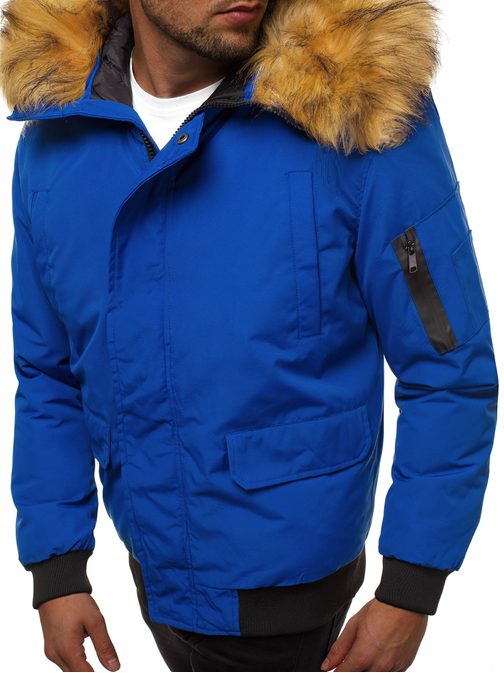 TRENDY PÁNSKA BOMBERKA MODRÁ JS/201901Z