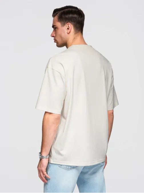 Trojbalenie mix oversize tričiek biele/olivové/čierne TSBC-0291