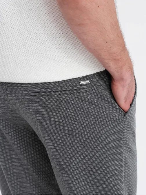 Štýlové grafitové kraťasy štruktúrované V3 SRCS-0177